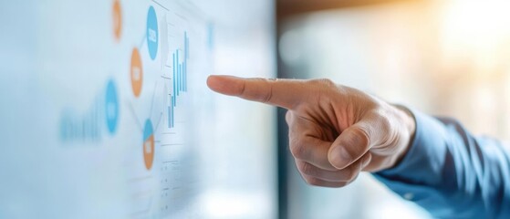 A businessperson pointing at a strategic roadmap on a whiteboard, symbolizing leadership and clear planning