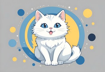 fluffy white cat