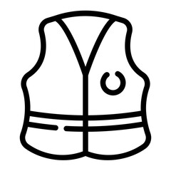 life jacket Line Icon