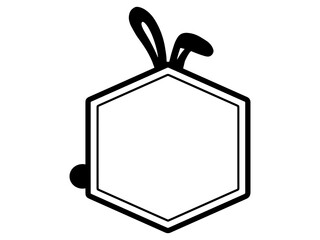 Easter Border Bunny Frame Background