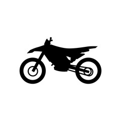 Fototapeta premium black silhouette motorcyle in different poses