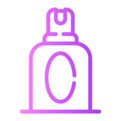 pepper spray Line Gradient Icon