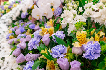 カラフルな花のデコレーション