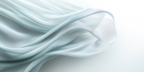 Obraz premium Soft waving smoke lined abstract background in white and grey colors