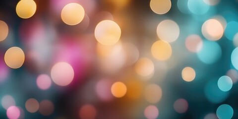 Obraz premium Blurred Christmas lights background with festive holiday bokeh and ornaments