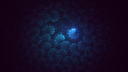 3D manual rendering abstract fractal light background. Its not AI Generatd illustration.