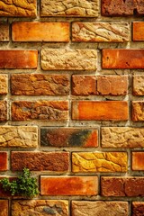 Fototapeta premium Natural and Realistic Brick Texture Image Ideal for Rustic, Urban, and Architectural Design Projects with Intricate Surface Details