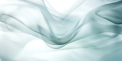 Fototapeta premium Soft waving smoke lined abstract background in white and grey colors