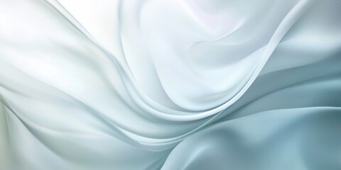 Fototapeta premium Soft waving smoke lined abstract background in white and grey colors