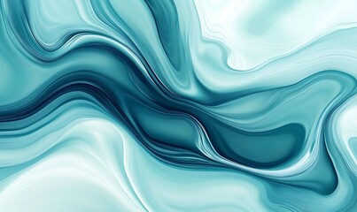 Fototapeta premium Elegant Light Blue Abstract Background with Smooth Waves and Lines for Web Banners