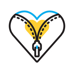 Vector multicolor icon for Open