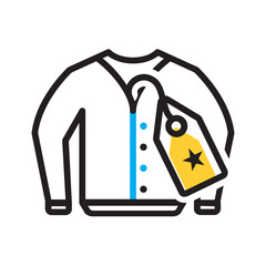 Vector multicolor icon for Tag