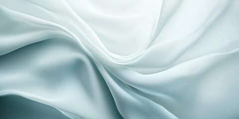 Fototapeta premium Soft waving abstract background in white and grey colors