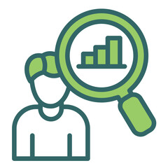 Obraz premium Market Research Icon