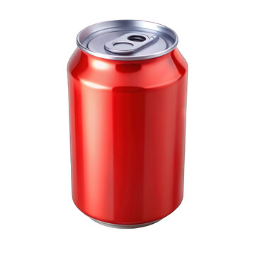 recommend clip art: Red Soda can isolated on transparent background