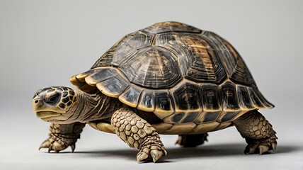 Obraz premium Illustration of a Feng Shui tortoise symbol placed on a plain white background.