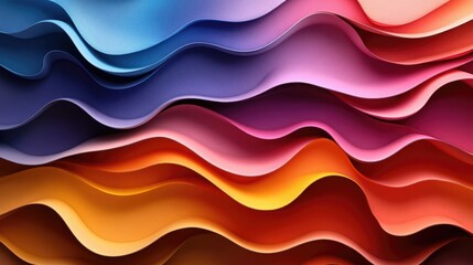 Abstract Colorful Waves and Shapes for Modern Artistic Design Projects and Creative Works