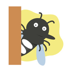 mosquito character. mosquito carrier of dengue fever disease