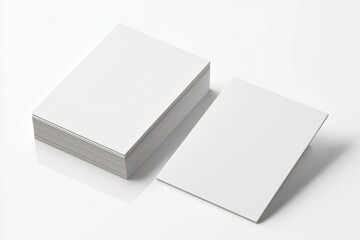 Fototapeta premium Business Card Mockup on Isolated Background created with Generative AI