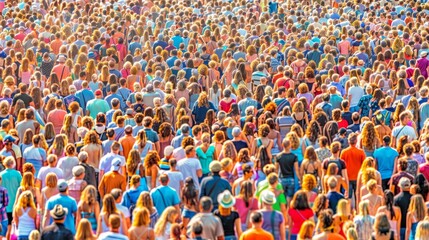 A diverse gathering of people focusing on one individual at the center of attention