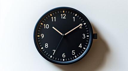 Clock isolated on white background.