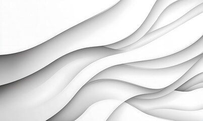 White gradient abstract curve pattern on gray background.