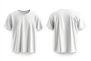 White T-Shirt isolated on white background.