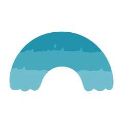 set of pastel color rainbows collection. Boho clipart for nursery decoration with cute rainbows. Perfect for baby shower, birthday, children's party. Gender neutral Scandinavian nursery graphics.