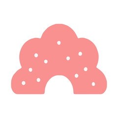 set of pastel color rainbows collection. Boho clipart for nursery decoration with cute rainbows. Perfect for baby shower, birthday, children's party. Gender neutral Scandinavian nursery graphics.