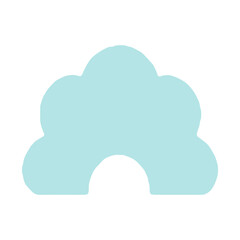 set of pastel color rainbows collection. Boho clipart for nursery decoration with cute rainbows. Perfect for baby shower, birthday, children's party. Gender neutral Scandinavian nursery graphics.