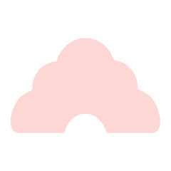 set of pastel color rainbows collection. Boho clipart for nursery decoration with cute rainbows. Perfect for baby shower, birthday, children's party. Gender neutral Scandinavian nursery graphics.