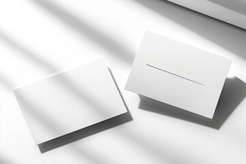 Business Card Mockup on Isolated Background created with Generative AI