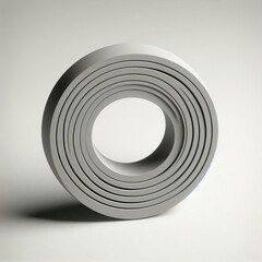 Fototapeta premium A shiny metal background featuring an abstract metal ball and a detailed metal ball bearing