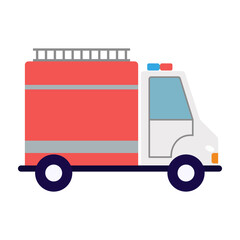 Cute colorful cars or Transport isolated on a white background. Icons in hand drawn or cartoon style design of children's rooms, clothing, and textiles