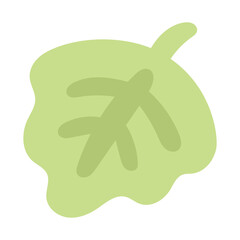 黄緑のかしわもち系の葉っぱ⭐︎PNG