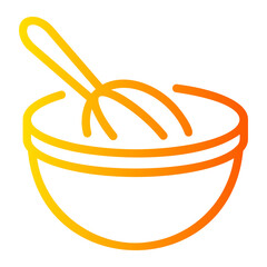 baking Line Gradient Icon