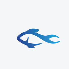 Fish logo template