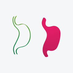 Obraz premium stomach care icon designs