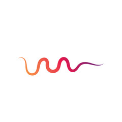 Sound waves logo line vector