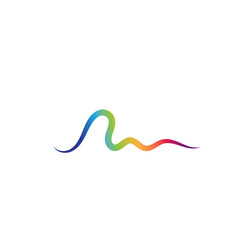 Sound waves logo line vector