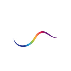 Sound waves logo line vector