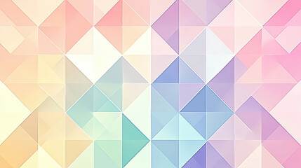 Pastel Geometric Triangle Pattern Background