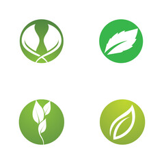 Leaf Green Nature Ecology Element Vector Image