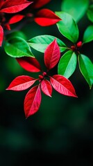 Obraz premium leaves in focus, background softly blurred