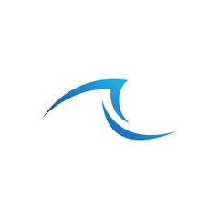 Naklejka premium Water wave icon vector