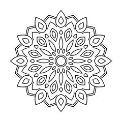 Decorative Mandala Designs in Oriental Style  Tattoo and Mehndi Patterns for Coloring Books