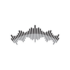 Sound waves vector illustration