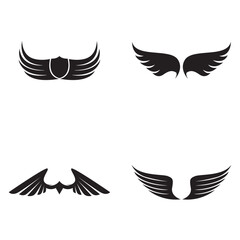 Falcon wing  Logo Template vector
