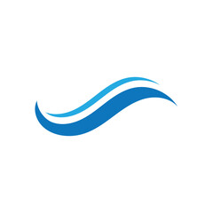 Water wave icon vector