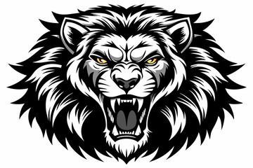 lion head vector